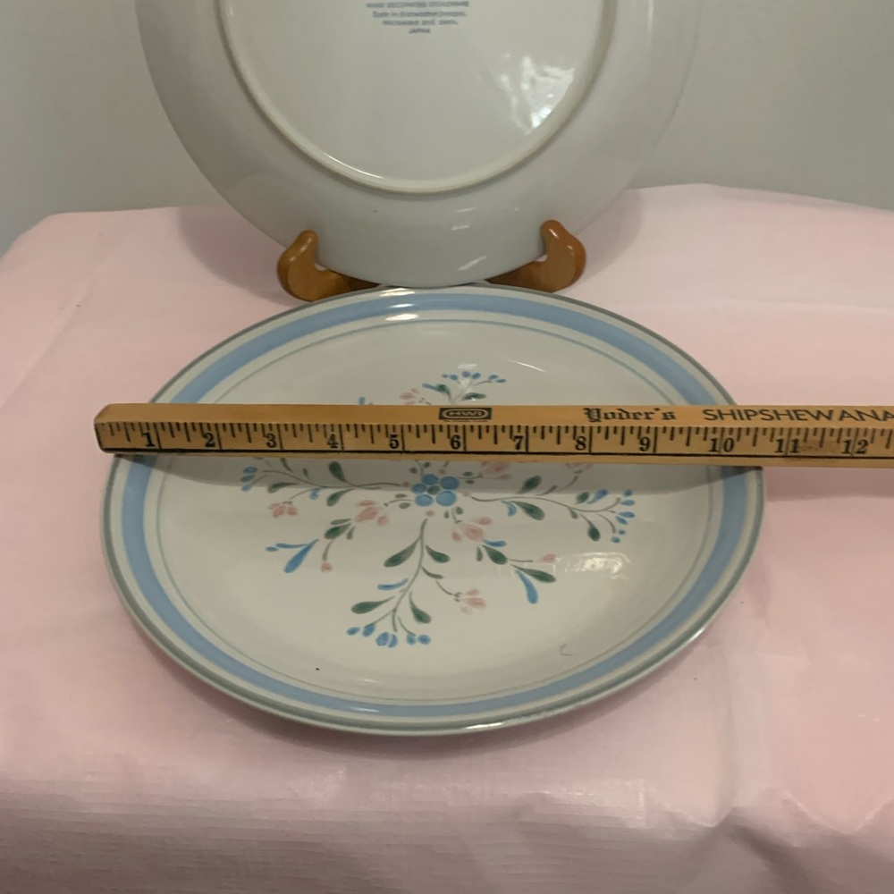 Vintage Fascino Stoneware Dinner Plates 2 - Picture 5 of 5